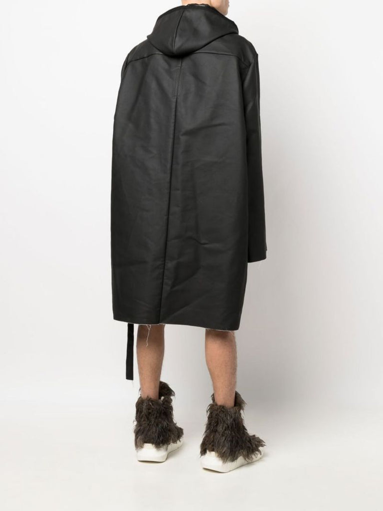 Black Strobe Parka Coat