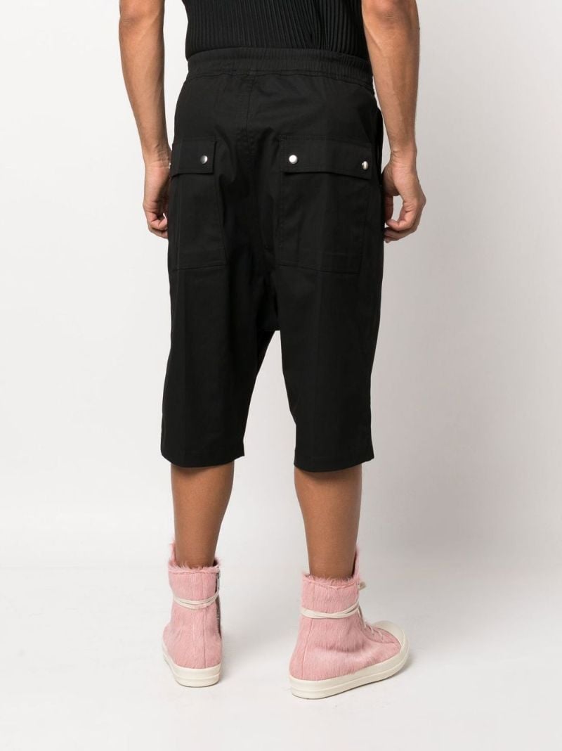 Black Bela Cotton Track Shorts