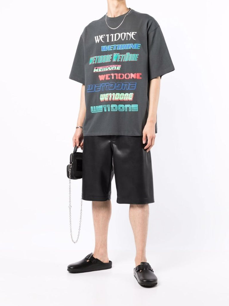 Grey Logo Print T-shirt