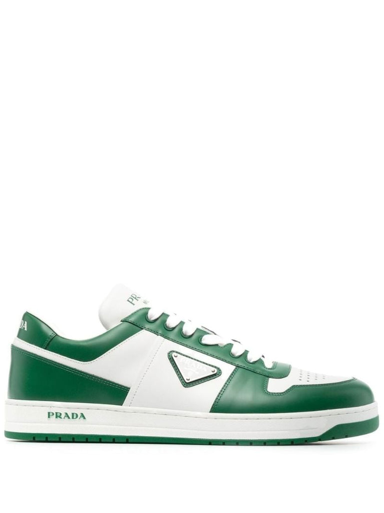 White Downtown Low-top Leather Sneakers