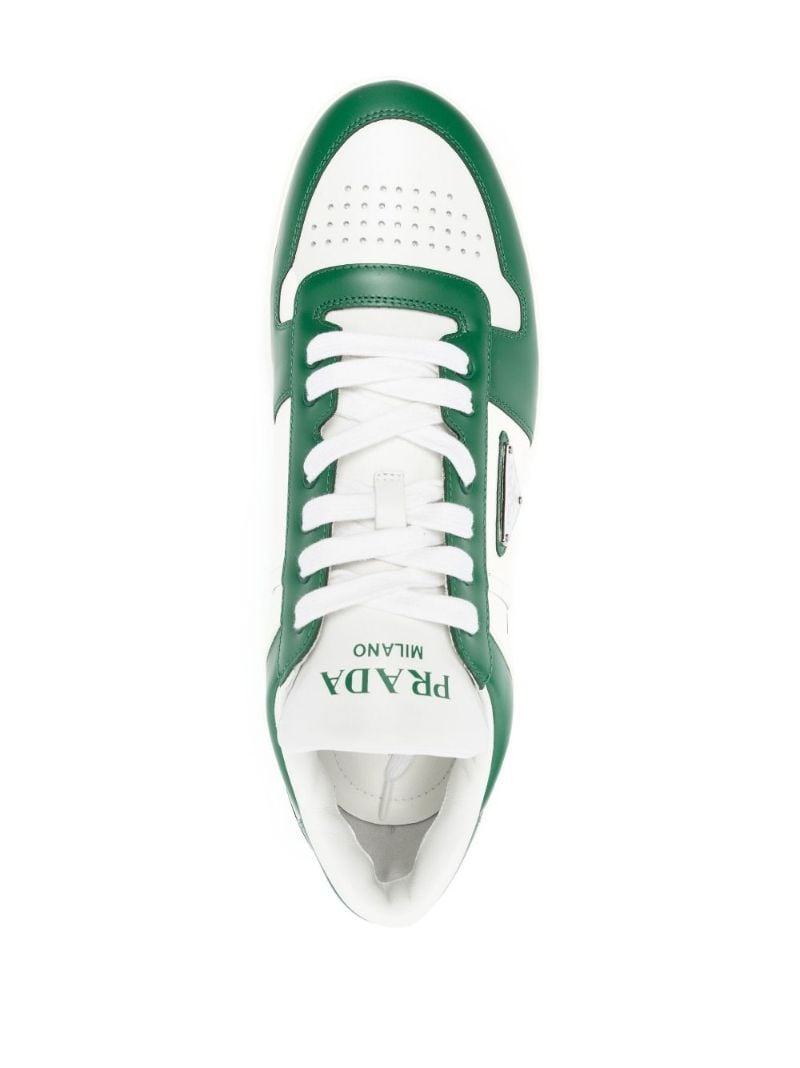 White Downtown Low-top Leather Sneakers
