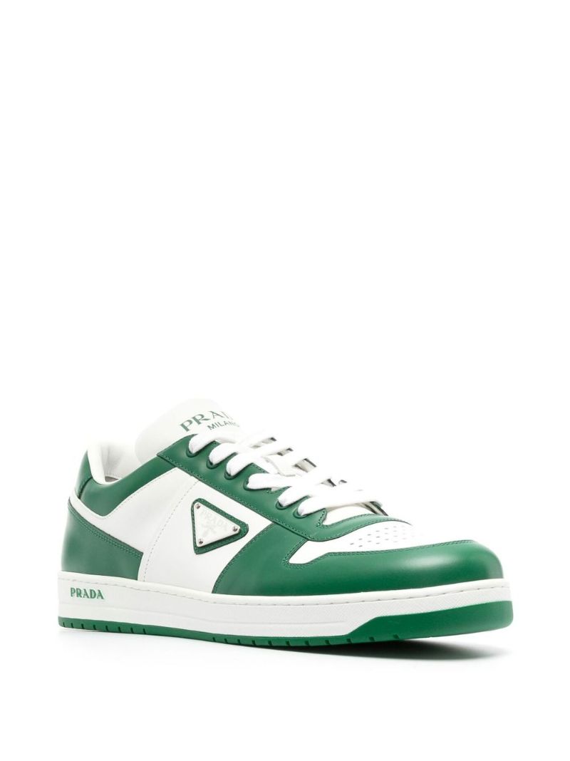 White Downtown Low-top Leather Sneakers