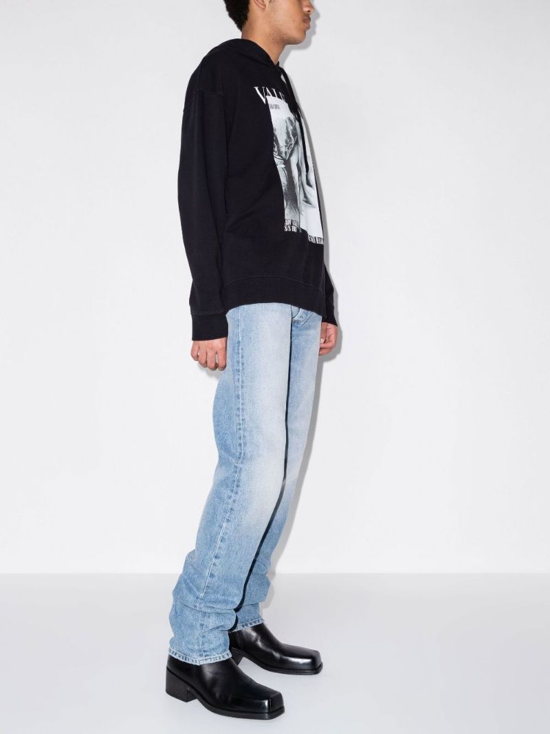 Black Archive 1985 Print Cotton Hoodie