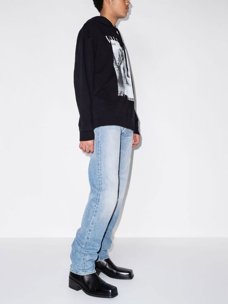 Black Archive 1985 Print Cotton Hoodie