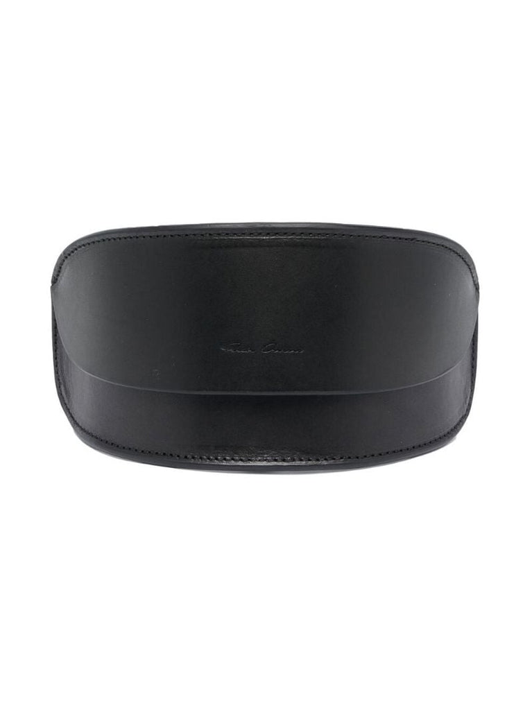 Black Davis Wraparound Square Sunglasses