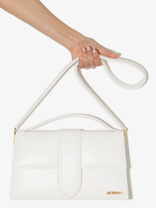 White  Le Grand Bambinou Leather Shoulder Bag