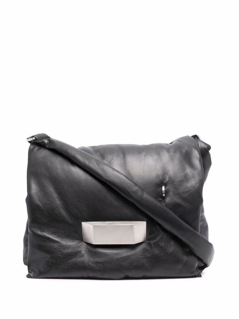 Black Pillow Small Leather Cross Body Bag