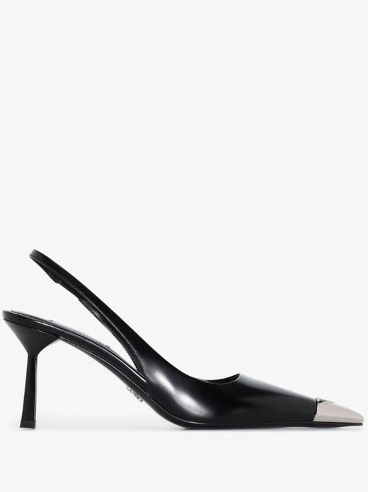 Black Decollete 85 Slingback Pumps