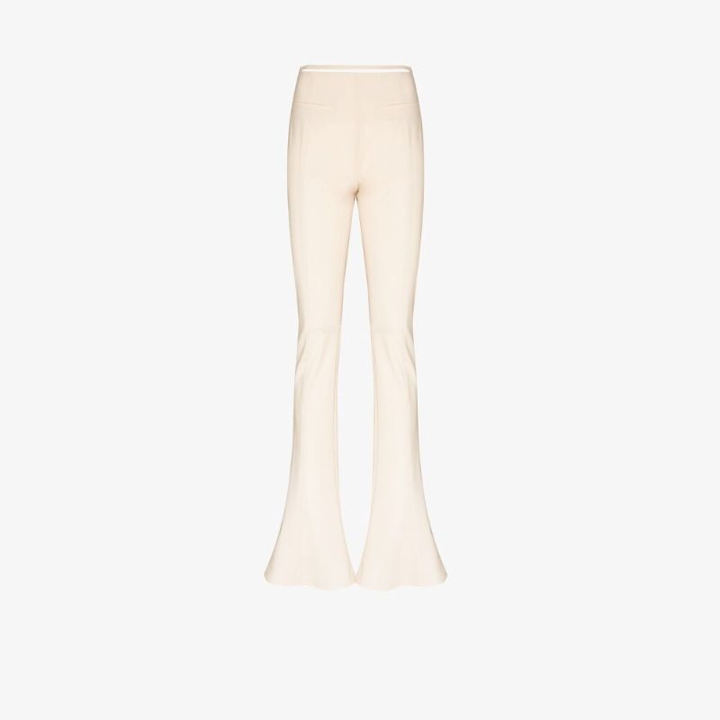 Le Pantalon Tangelo Flared Wool Trousers