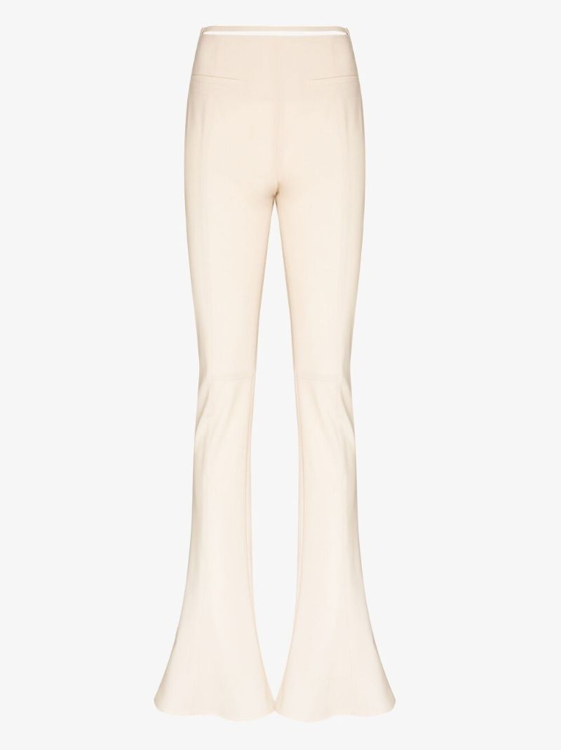 Le Pantalon Tangelo Flared Wool Trousers