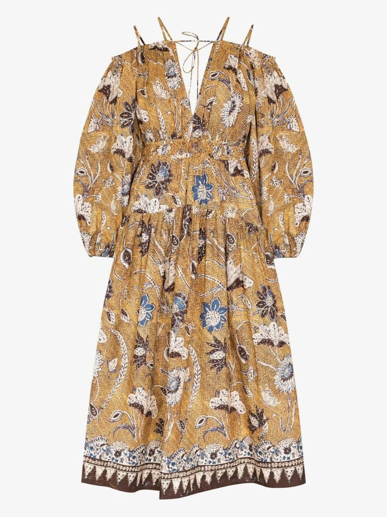 Tahlia Off-the-shoulder Midi Dress