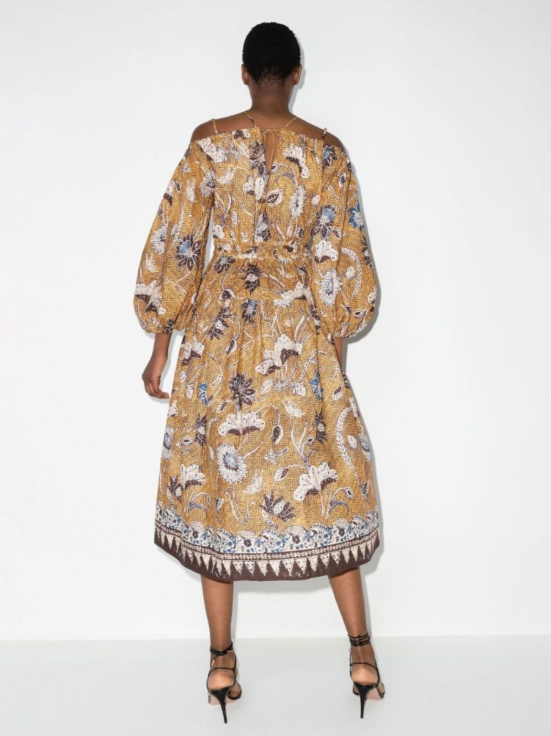 Tahlia Off-the-shoulder Midi Dress