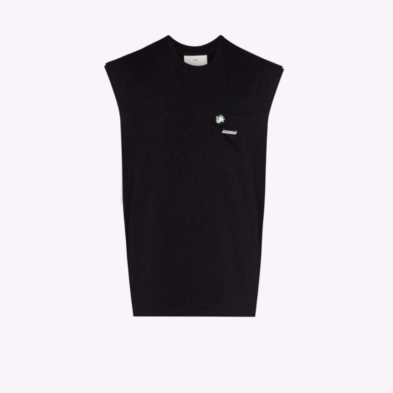 Olympiades Printed Cotton Vest Top