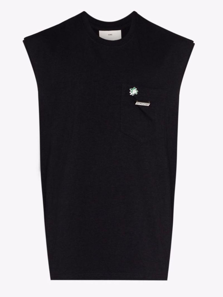 Olympiades Printed Cotton Vest Top