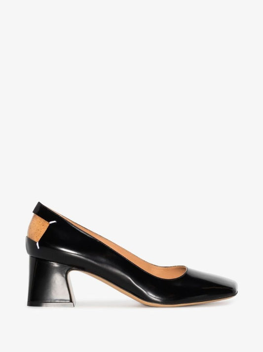 Black 70 Leather Pumps