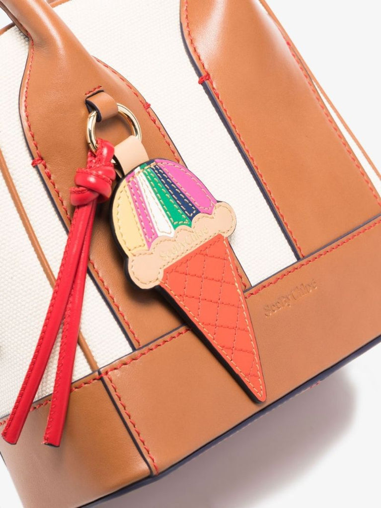 Neutral Odessa Small Tote Bag