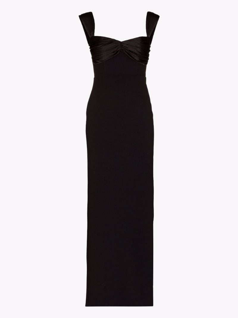 Calluna Satin-trim Column Dress