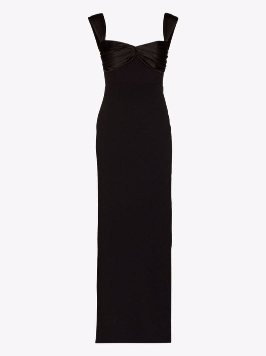 Calluna Satin-trim Column Dress