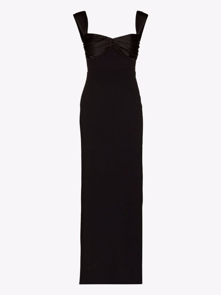 Calluna Satin-trim Column Dress
