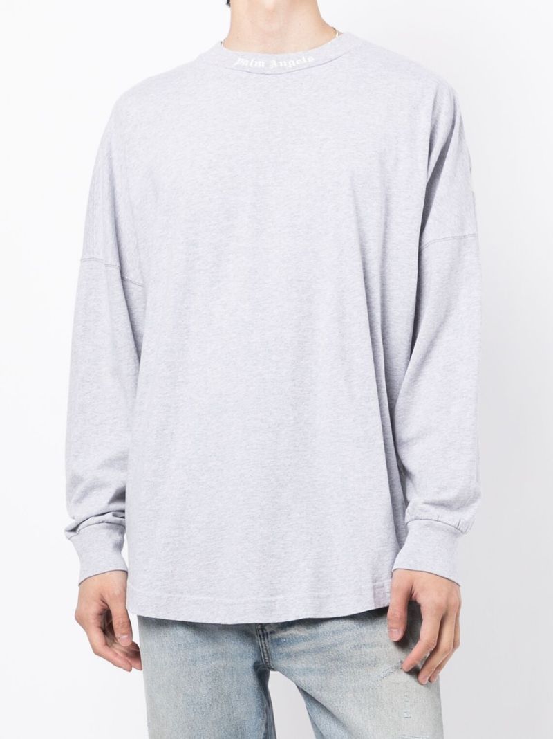 Grey Classic Logo Long Sleeve T-shirt