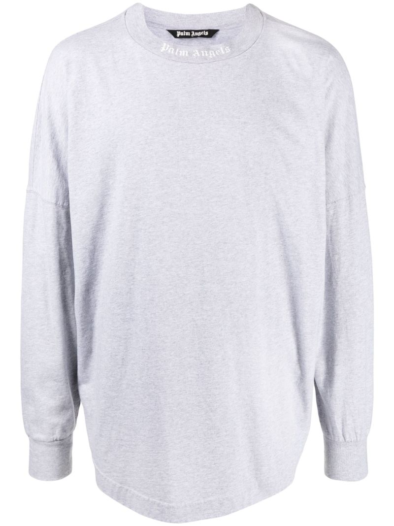 Grey Classic Logo Long Sleeve T-shirt
