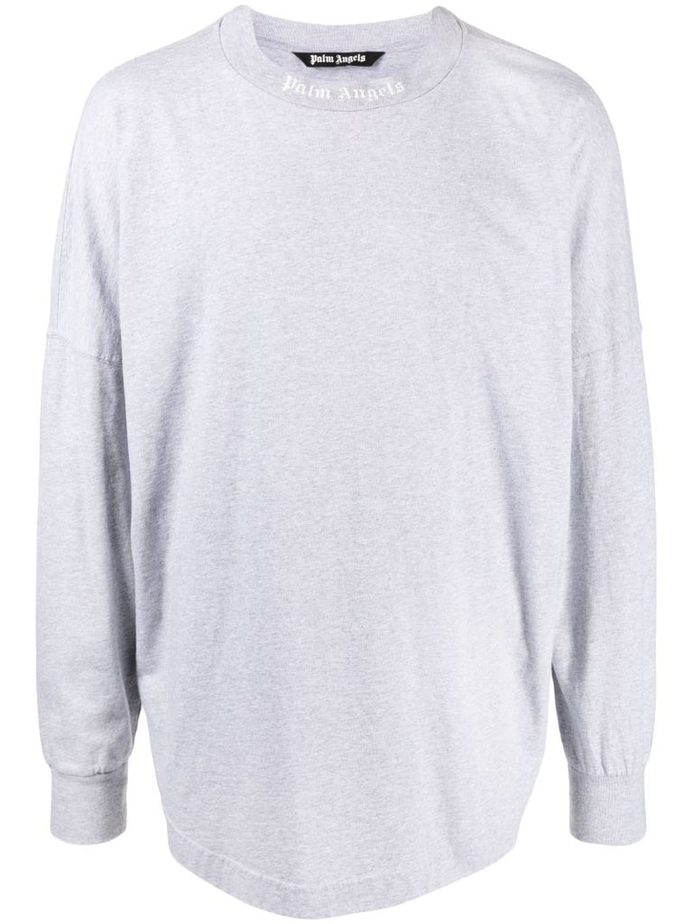 Grey Classic Logo Long Sleeve T-shirt