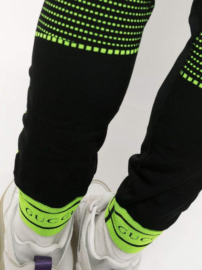 Black Logo Jacquard Leggings