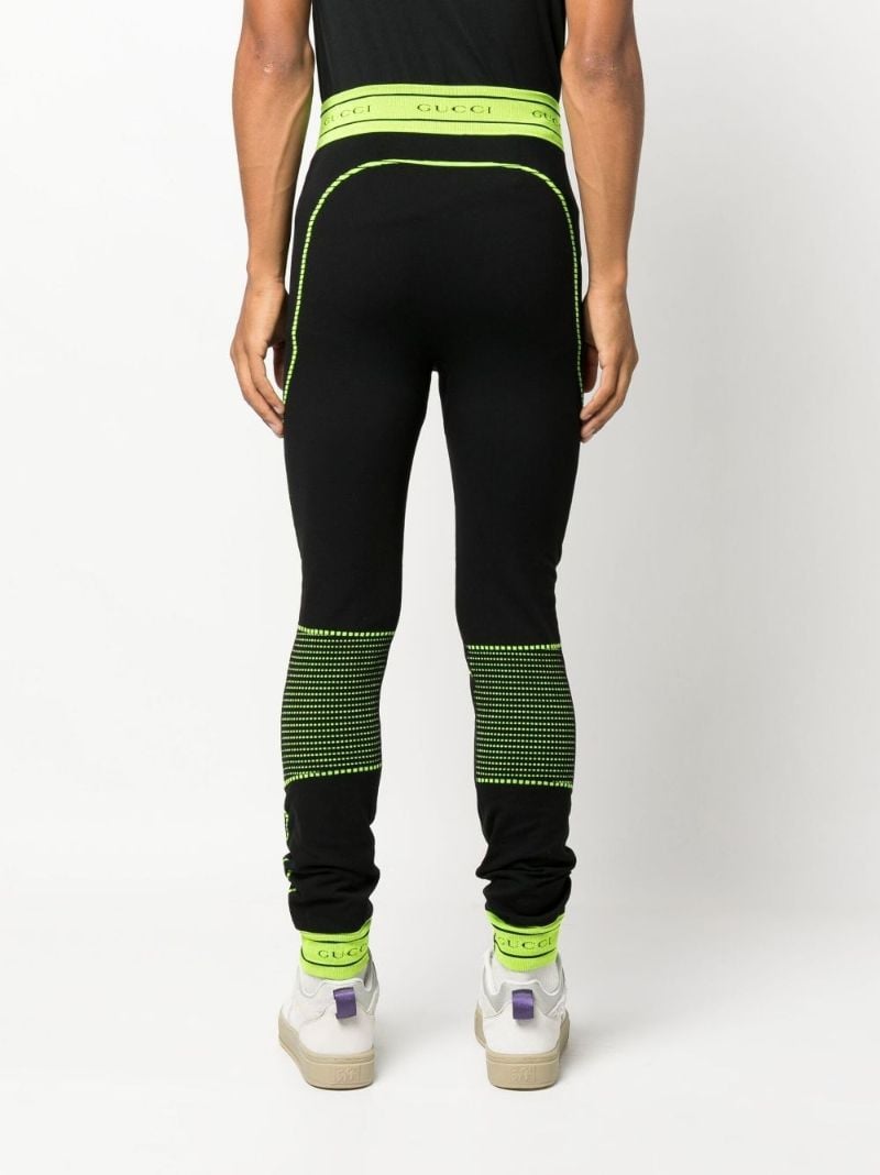 Black Logo Jacquard Leggings