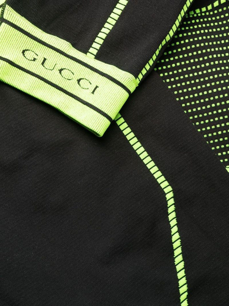 Black Logo Jacquard Leggings
