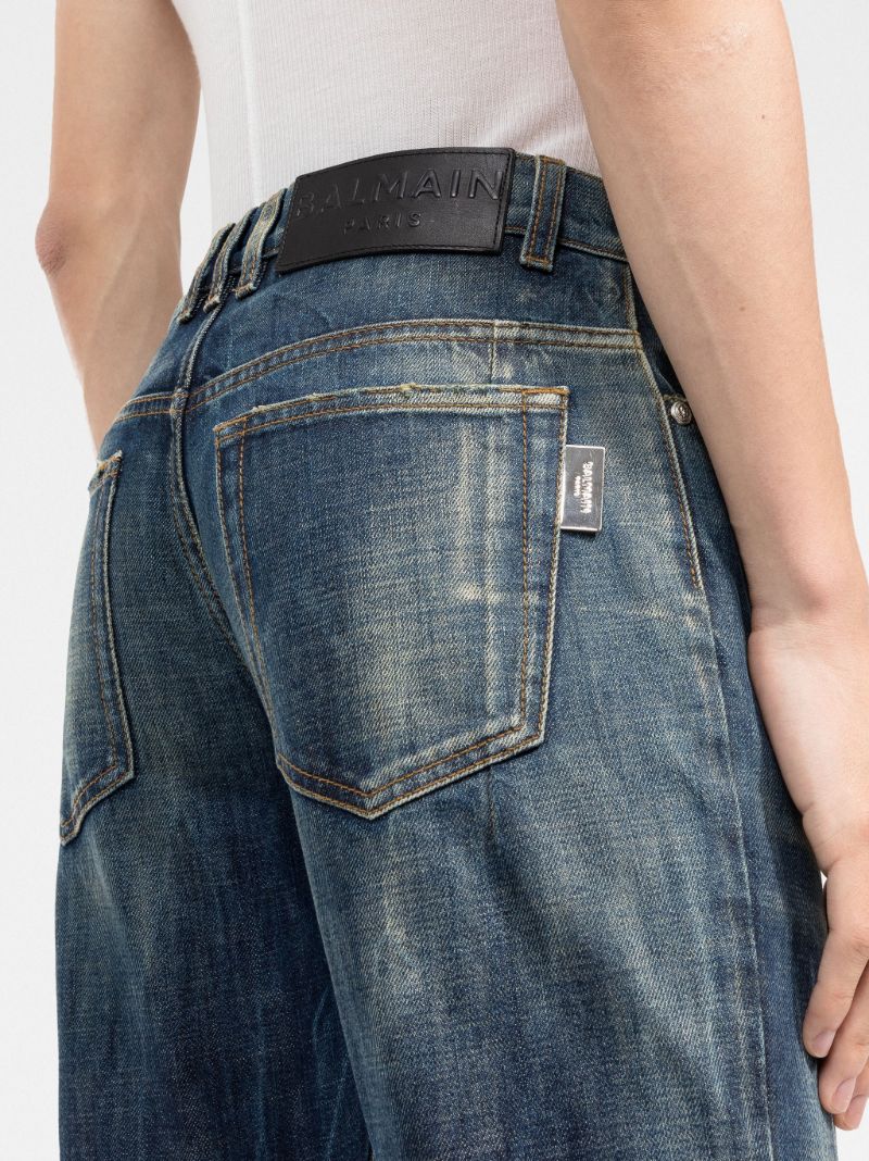 Blue Faded Slim Fit Jeans