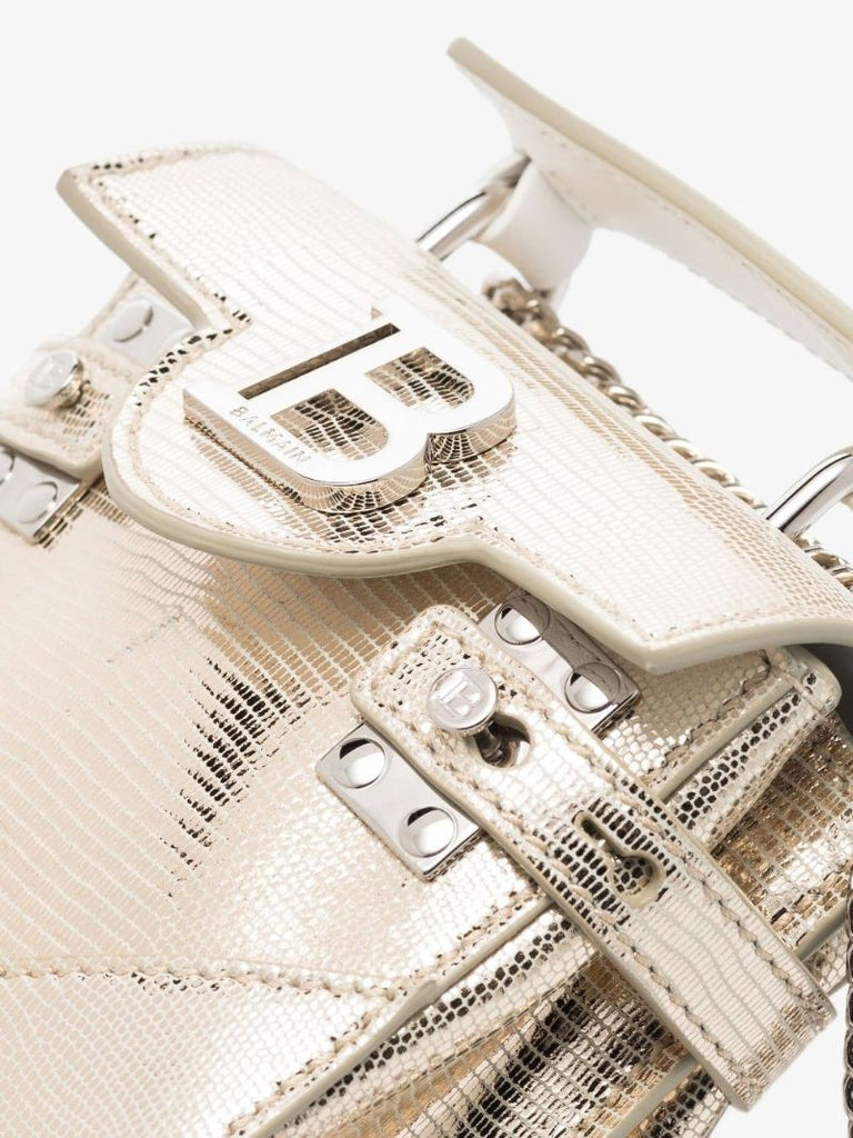 Silver B-buzz 23 Leather Shoulder Bag