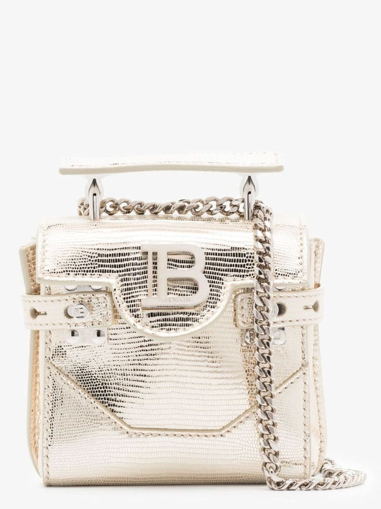 Silver B-buzz 23 Leather Shoulder Bag