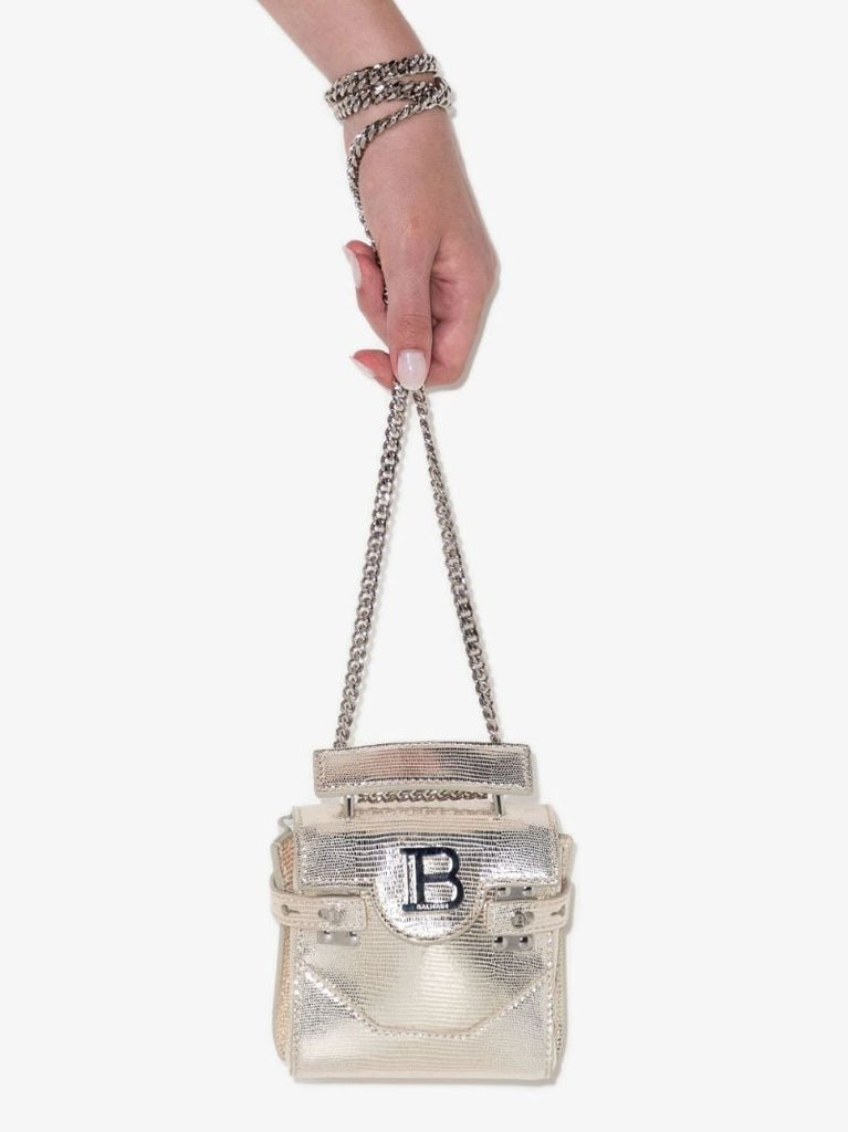 Silver B-buzz 23 Leather Shoulder Bag