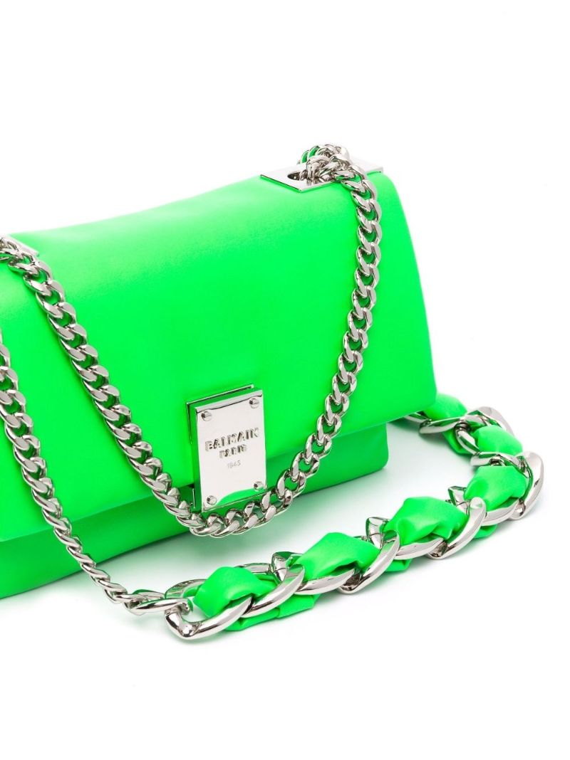 Green 1945 Small Faux Leather Shoulder Bag