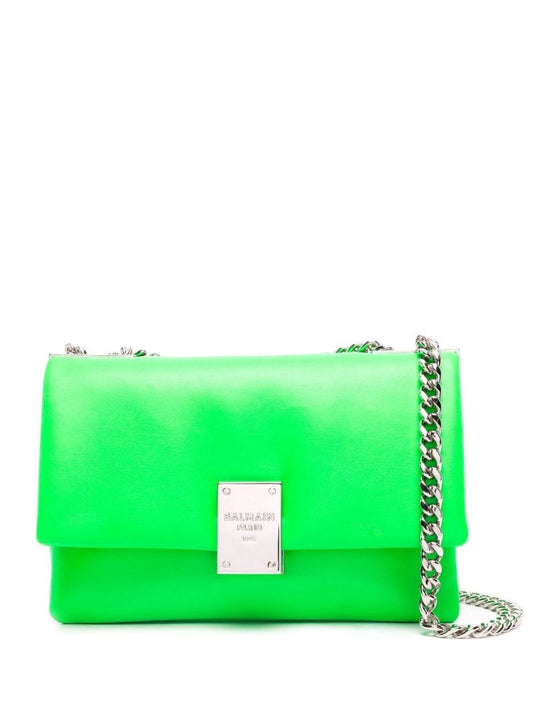 Green 1945 Small Faux Leather Shoulder Bag