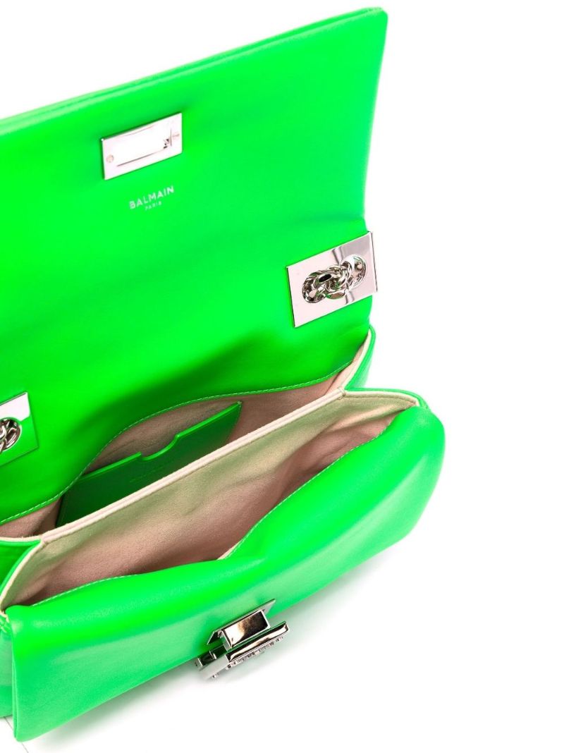 Green 1945 Small Faux Leather Shoulder Bag