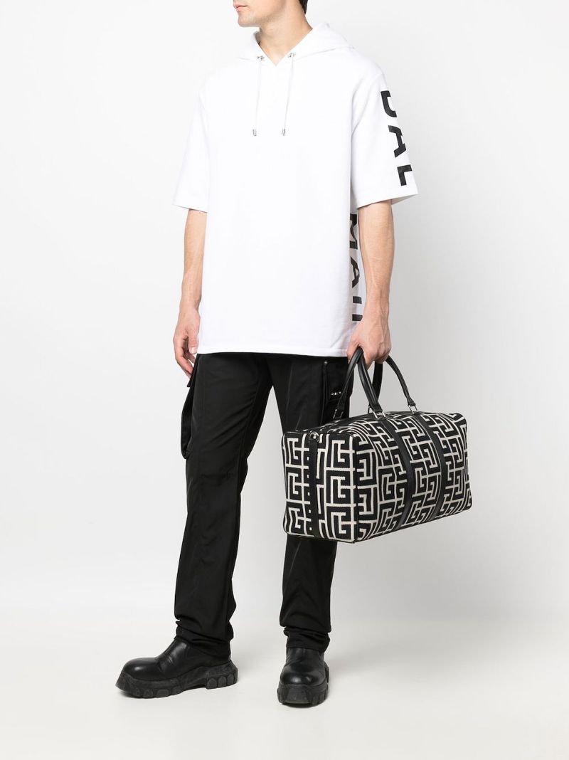Black Monogram Canvas Holdall