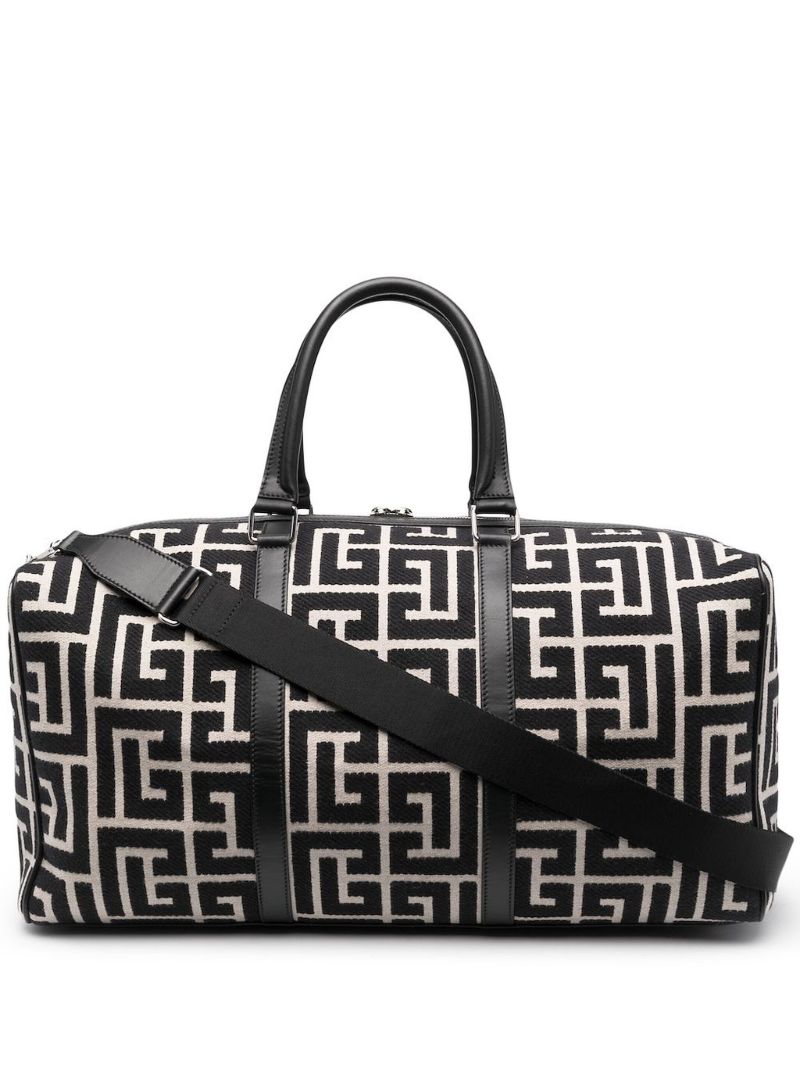 Black Monogram Canvas Holdall