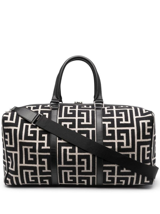 Black Monogram Canvas Holdall