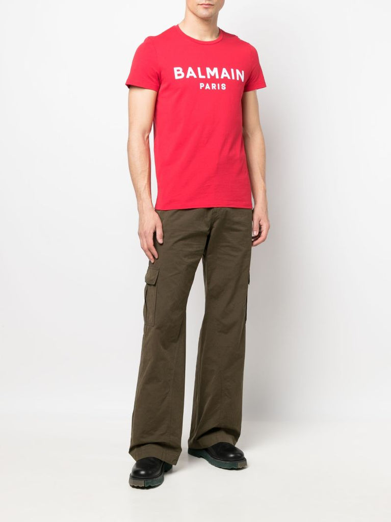 Red Logo Print T-shirt