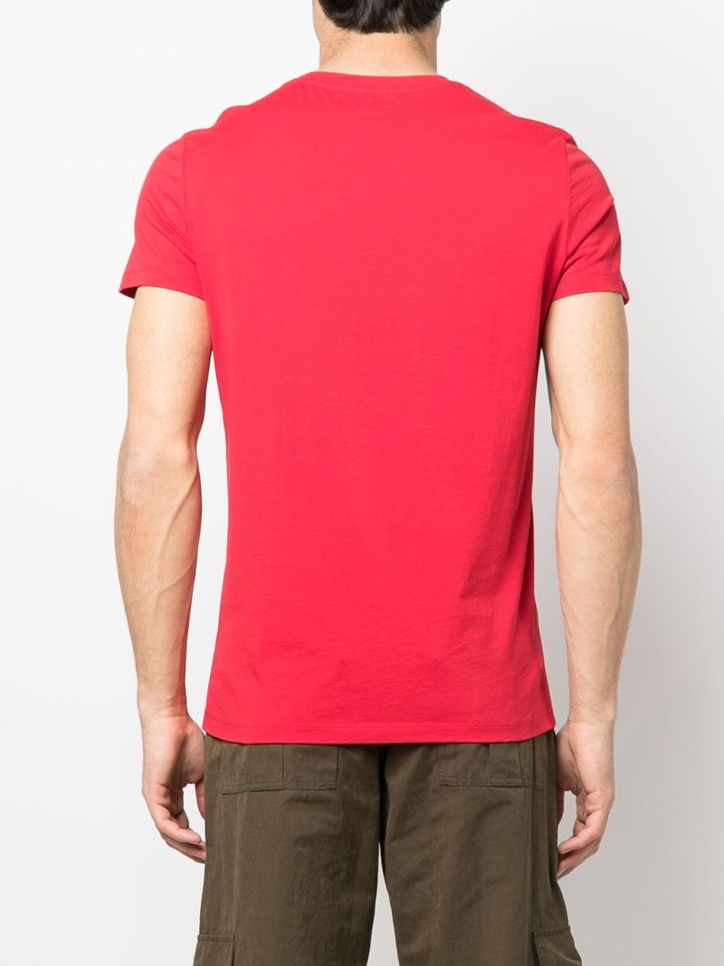 Red Logo Print T-shirt