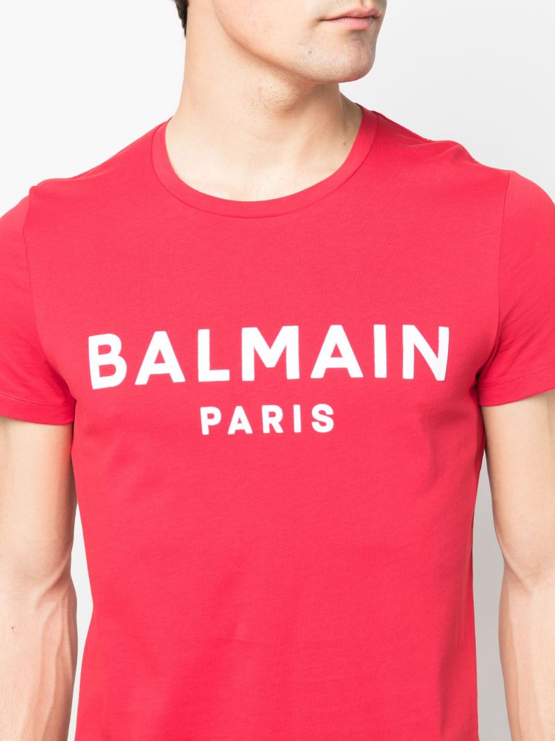 Red Logo Print T-shirt