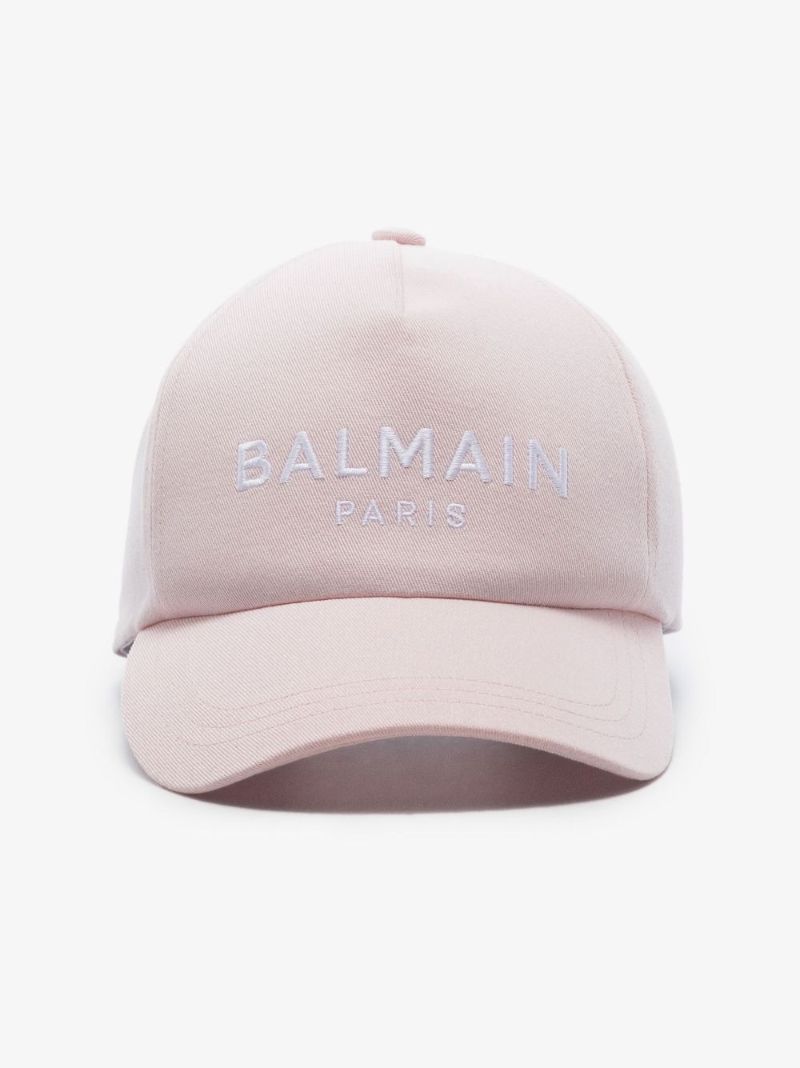 Pink Logo Cotton Baseball Cap