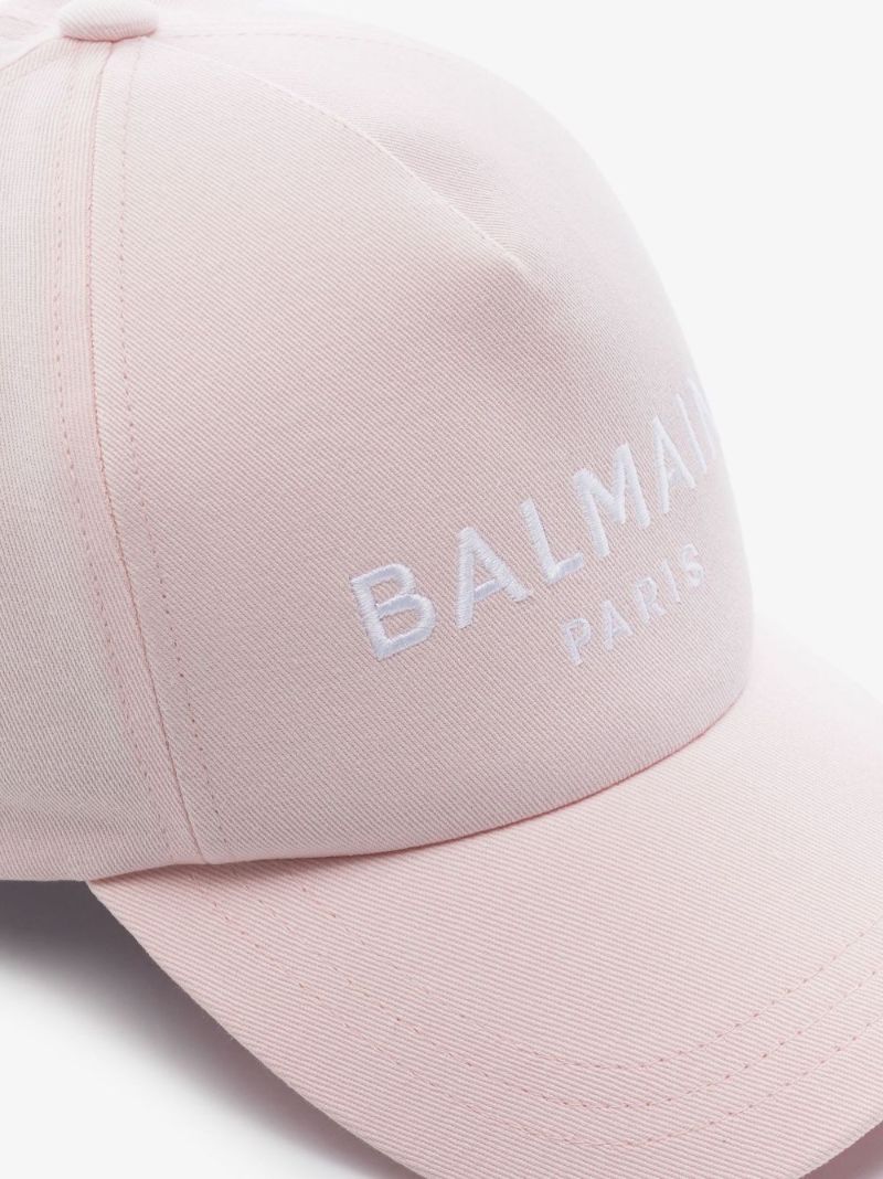 Pink Logo Cotton Baseball Cap