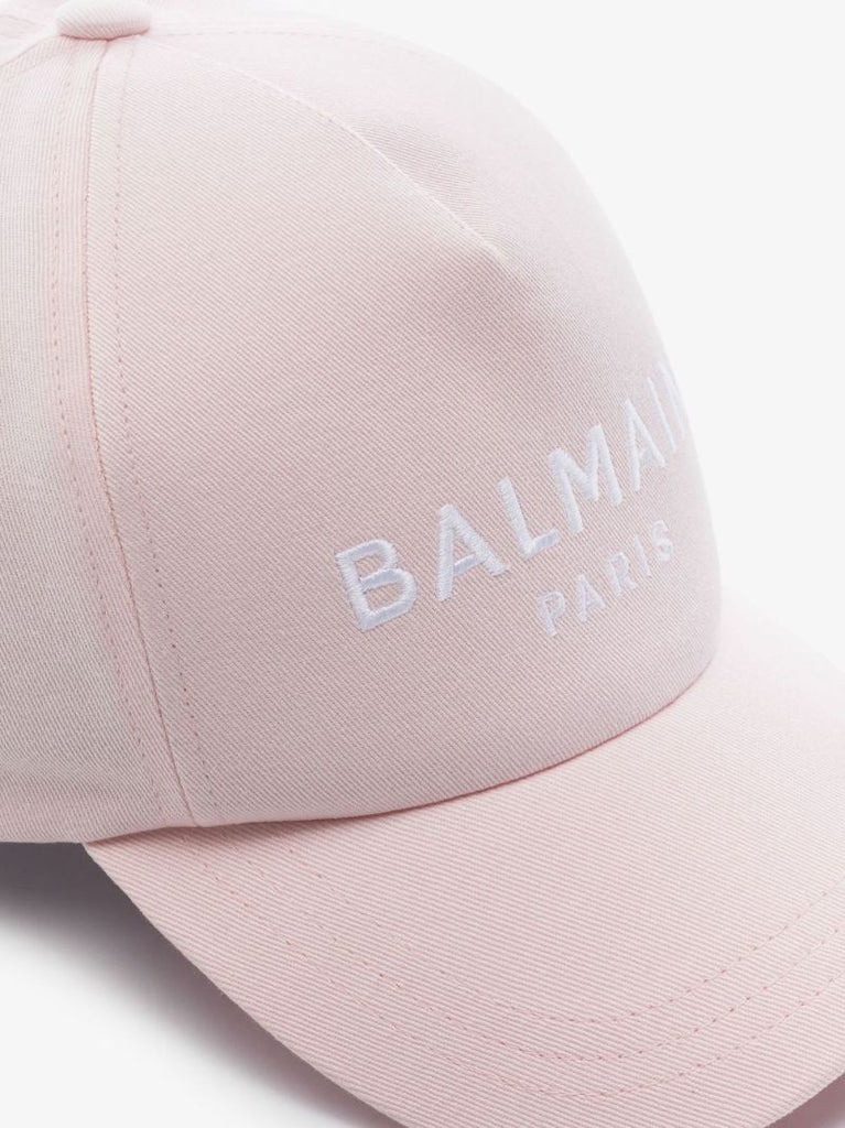 Pink Logo Cotton Baseball Cap
