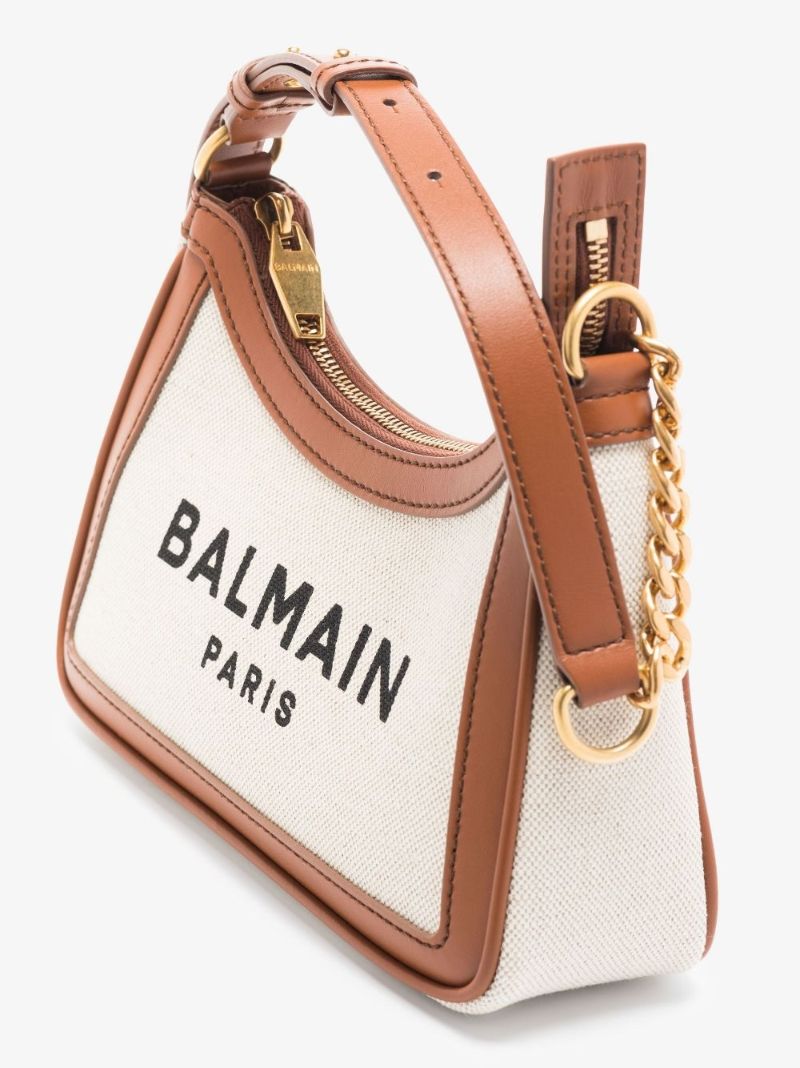 Neutral B-army Logo Canvas Shoulder Bag