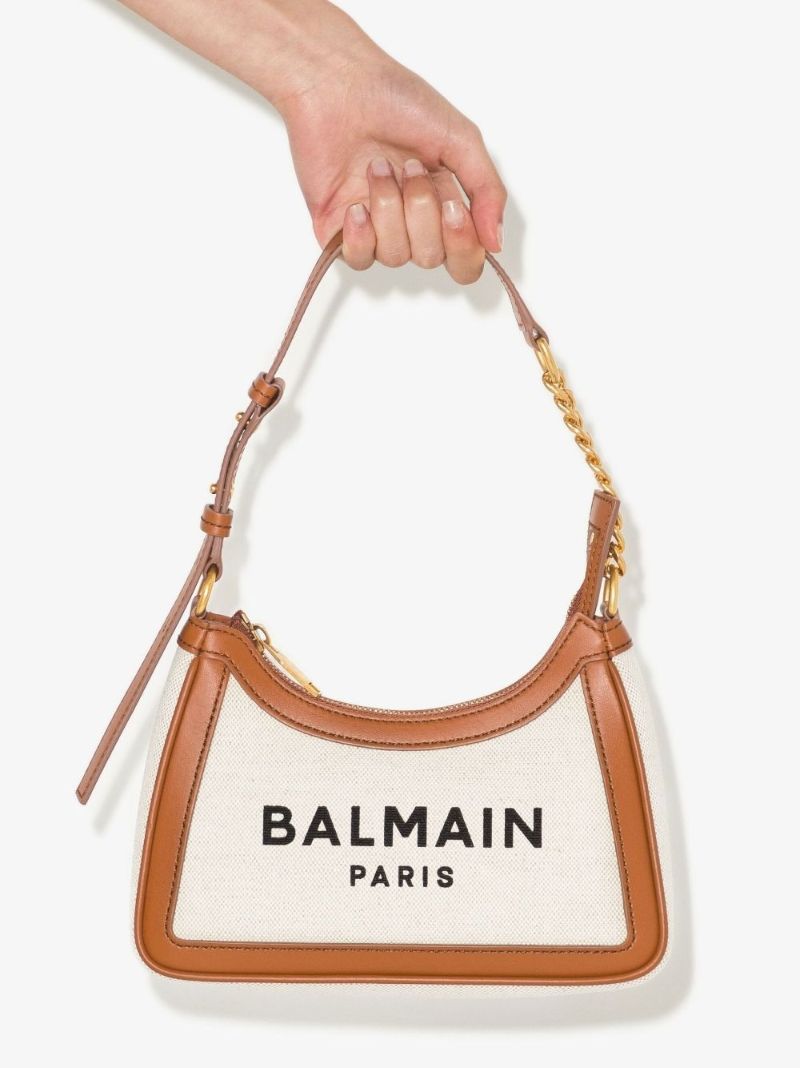 Neutral B-army Logo Canvas Shoulder Bag
