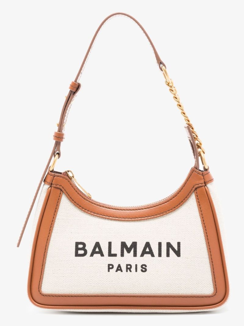 Neutral B-army Logo Canvas Shoulder Bag