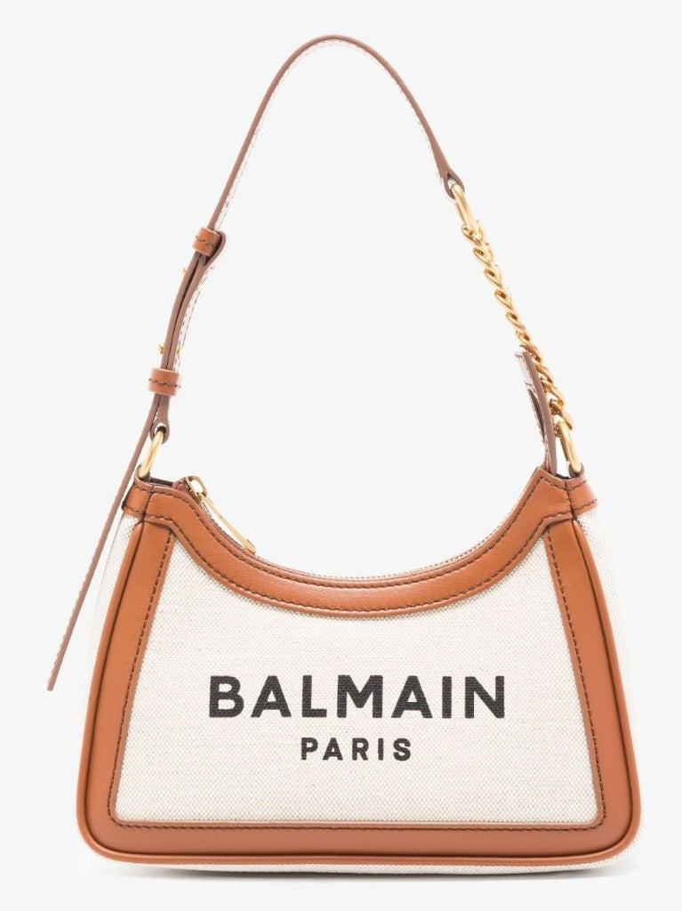 Neutral B-army Logo Canvas Shoulder Bag
