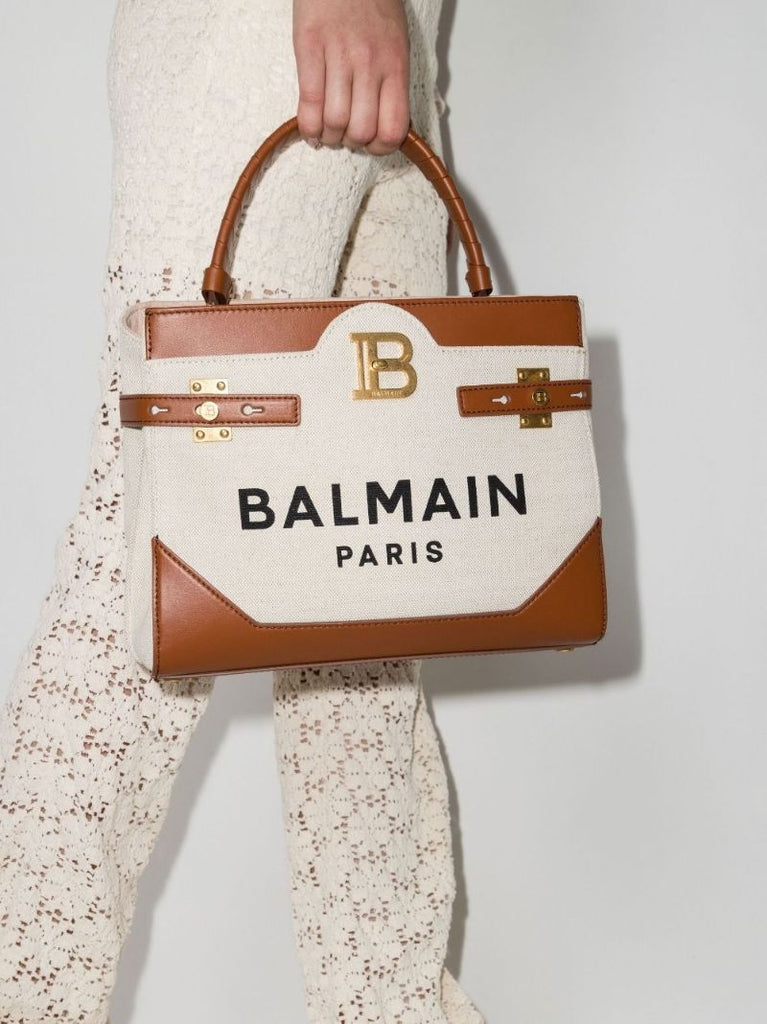 Neutral B-buzz Canvas Top Handle Bag